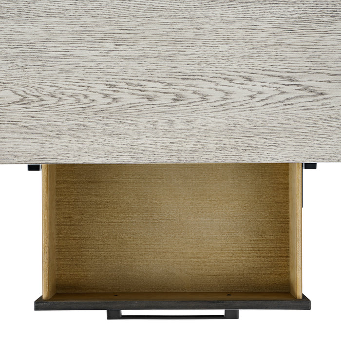 Axel Server in Light Grey and Espresso - Sweet Furniture (Columbus, Ohio)