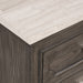 Lisbon Marble Top Nightstand-Gray