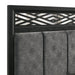 Obsidian 6/6-6/0 Ek/Wk Headboard, Footboard & Slats-Black