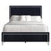Ava 5/0 Q Headboard, Footboard & Slat Kit-Ebony