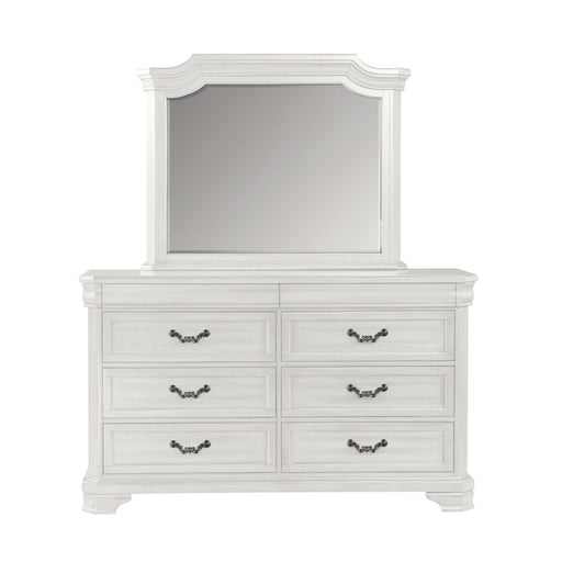 Lyndhurst Landscape Mirror- Vintage White