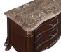 Constantine Nightstand W/Marble Top-Cherry