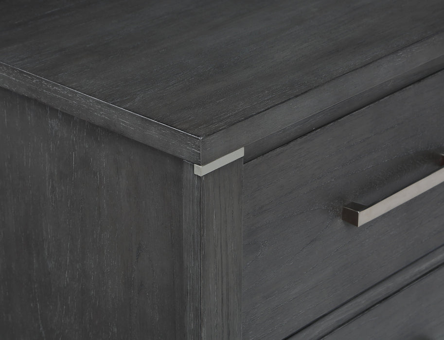 Odessa Nightstand-Charcoal