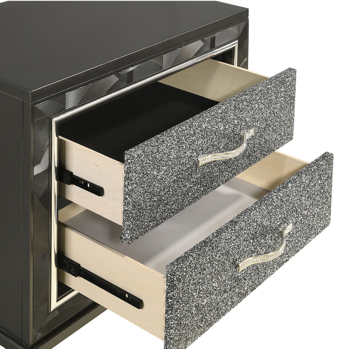 Radiance Nightstand-Black Pearl