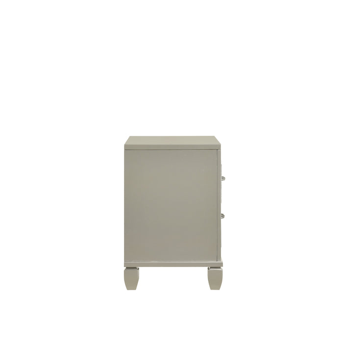 Radiance Nightstand-Silver