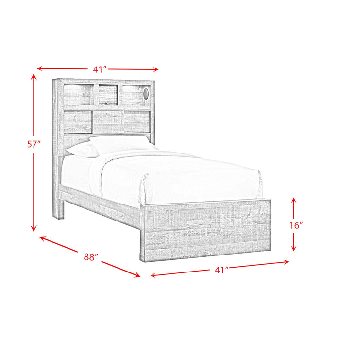 Bailey Bookcase Panel Bedroom Set with Bluetooth - Sweet Furniture (Columbus, Ohio)