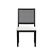 Bahama Breeze Dining Chair with White Fabric in Black (2 Per Carton) - Sweet Furniture (Columbus, Ohio)