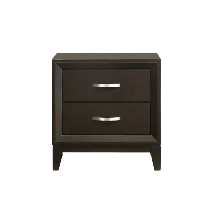 Beaumont 2-Drawer Nightstand in Merlot - Sweet Furniture (Columbus, Ohio)