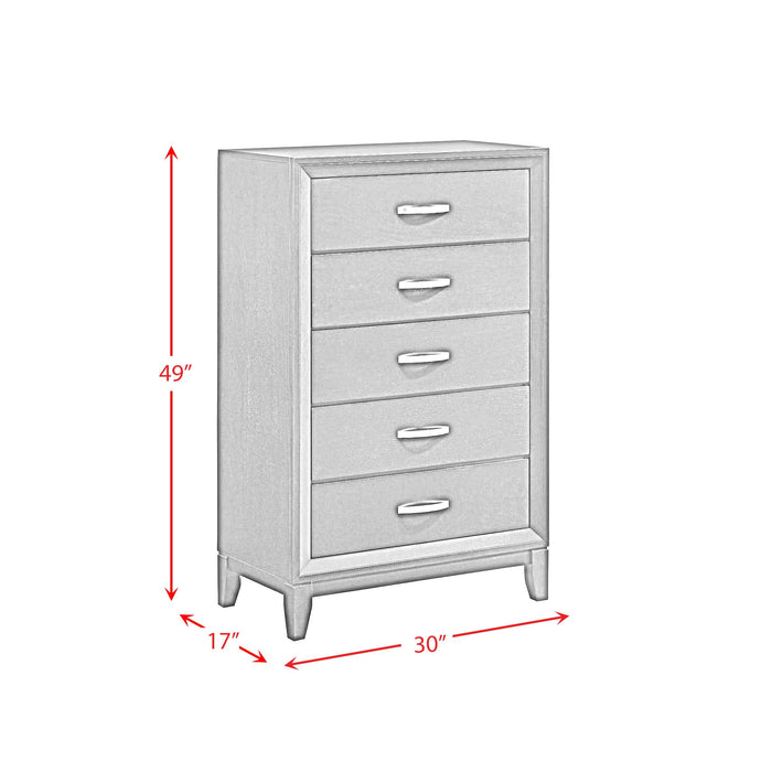 Beaumont 5-Drawer Chest in Merlot - Sweet Furniture (Columbus, Ohio)