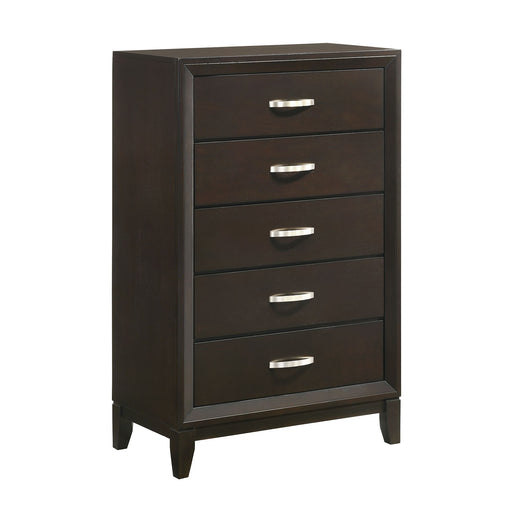 Beaumont 5-Drawer Chest in Merlot - Sweet Furniture (Columbus, Ohio)