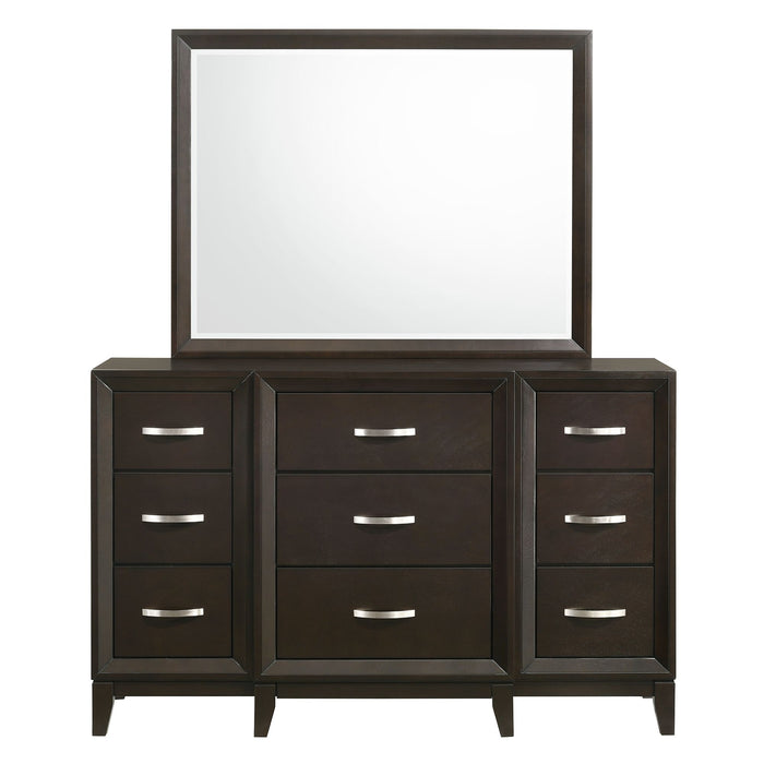 Beaumont Dresser & Mirror in Merlot