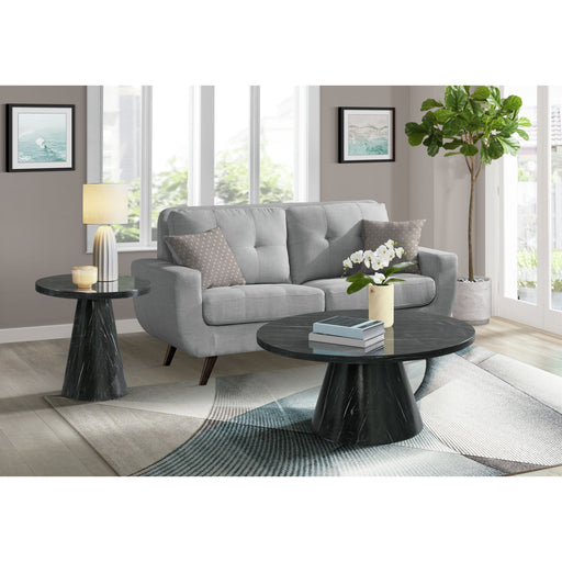Bellini Round Occasional End Table Complete in Grey - Sweet Furniture (Columbus, Ohio)