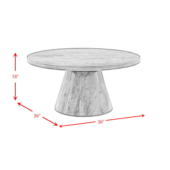 Bellini Round Occasional Coffee Table Complete in Grey