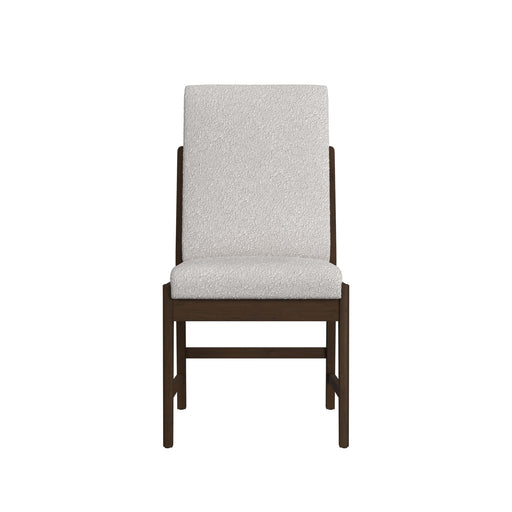 Brisbane Dining Side Chair with Boucle Beige Fabric in Brown (2 Per Carton) - Sweet Furniture (Columbus, Ohio)