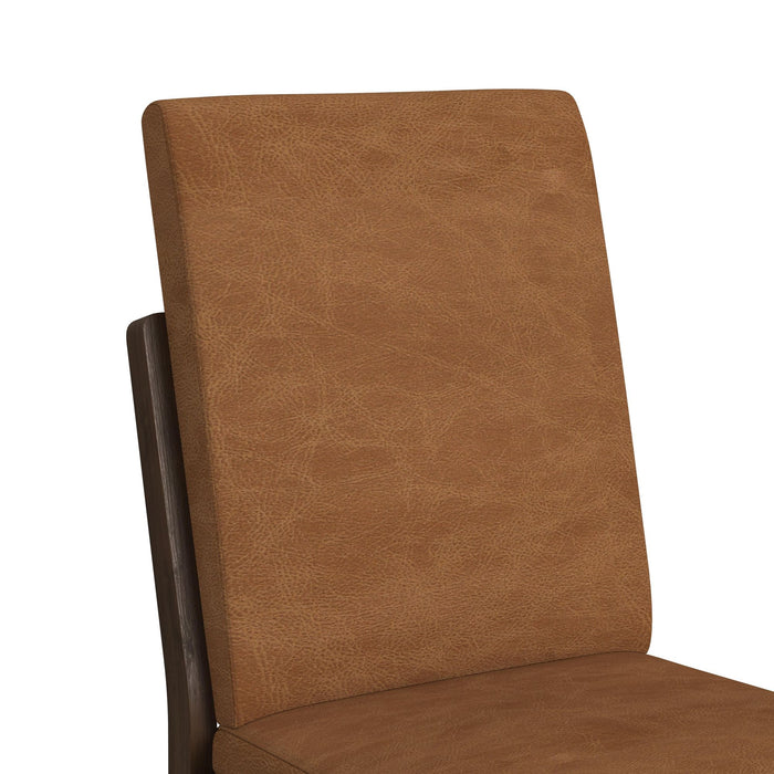 Brisbane Dining Side Chair with Bozeman Brown PU in Brown (2 Per Carton) - Sweet Furniture (Columbus, Ohio)
