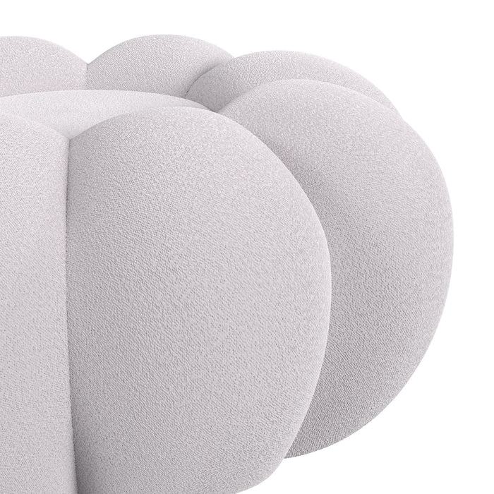 Bubble Swivel Chair and Ottoman in Grey