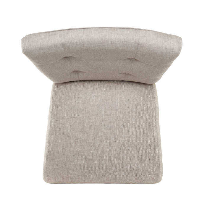 Lexi Tufted Fabric Side Chair in Beige (2 Per Pack) - Sweet Furniture (Columbus, Ohio)