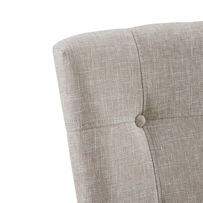 Lexi Tufted Fabric Side Chair in Beige (2 Per Pack) - Sweet Furniture (Columbus, Ohio)