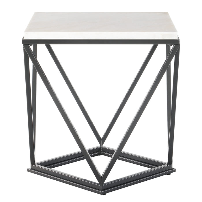 Riko End Table W/ Metal Leg - Sweet Furniture (Columbus, Ohio)