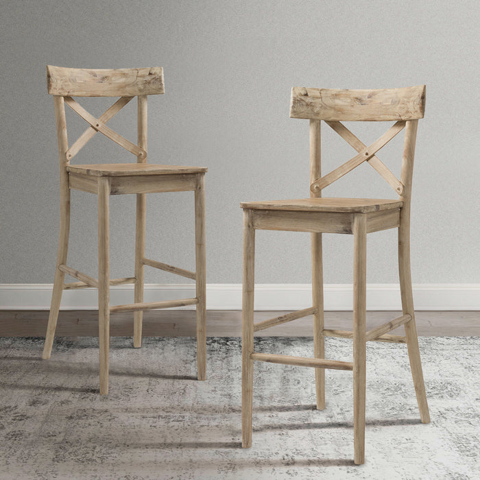 (D680-21) Callista- 30'' Barstool- Beach/Natural