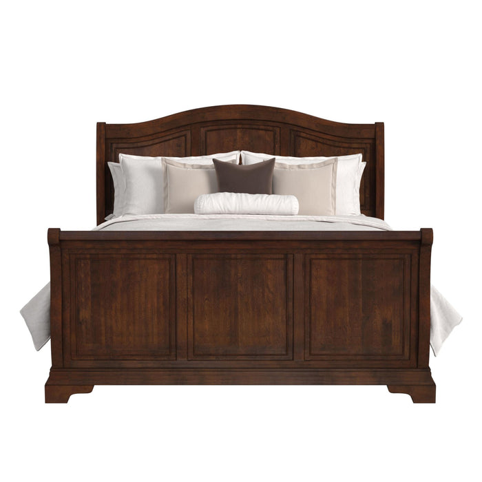 Cameron Cherry Sleigh Bed - Sweet Furniture (Columbus, Ohio)