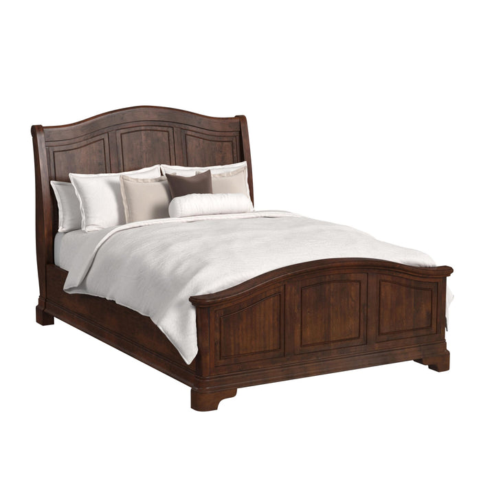 Cameron Cherry Panel Bed