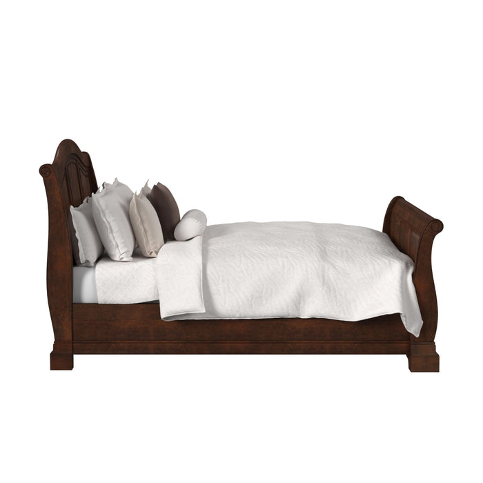Cameron Cherry Sleigh Bed - Sweet Furniture (Columbus, Ohio)