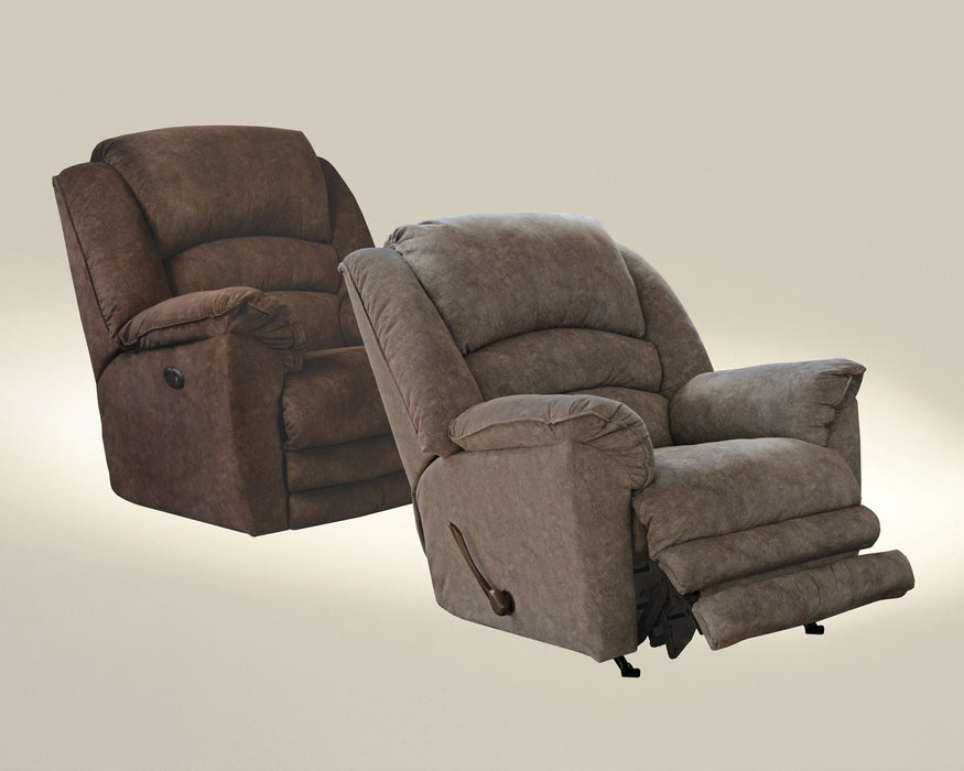 Catnapper Rialto Chaise Rocker Recliner in Steel 4775-2