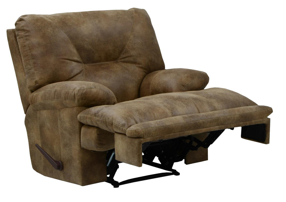 Catnapper Voyager Power Lay Flat Recliner in Brandy