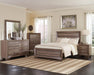 Kauffman California King, E.king, & Queen Panel Bed Washed Taupe - Sweet Furniture (Columbus, Ohio)