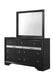 REGATA BEDROOM MIRROR BLACK/SILVER image