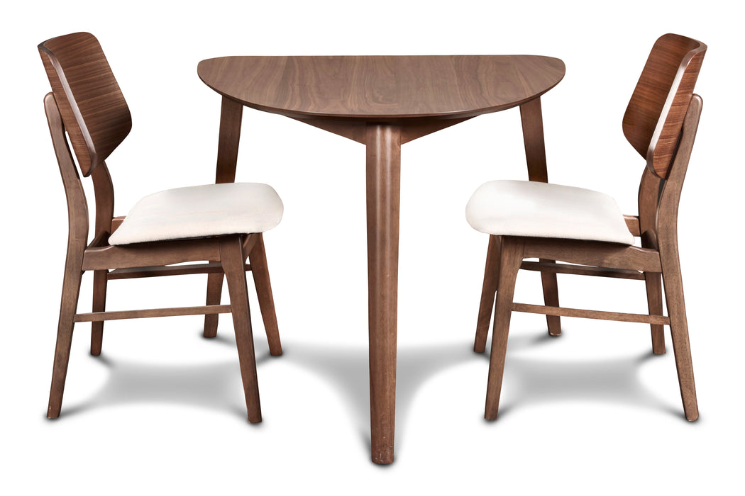 Oscar Corner Table-Walnut