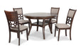 Mitchell 5 Pc Dining Set-Brown Cherry