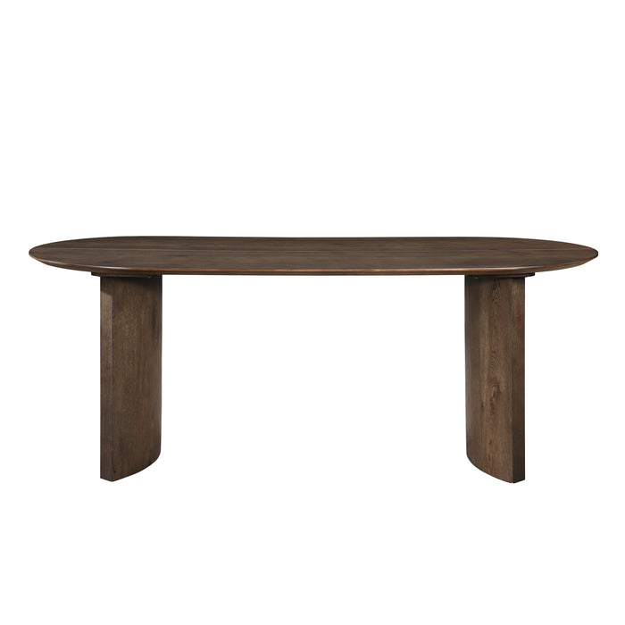 Kody Oval Dining Table Base-Dk Walnut