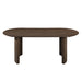 Kody Oval Dining Table Base-Dk Walnut