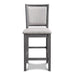 Amy Counter Chair (2/Ctn)-Gray