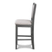 Amy Counter Chair (2/Ctn)-Gray