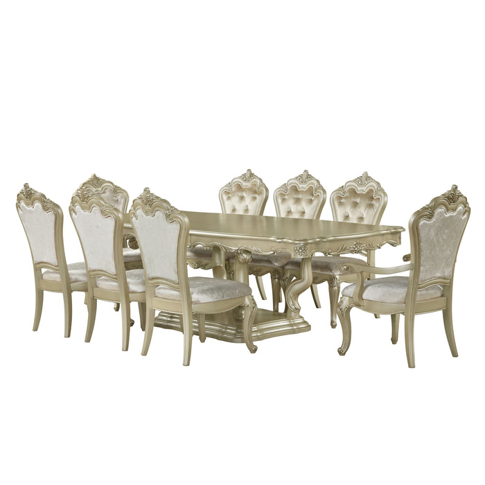 Monique Side Chair (2/Ctn)-Champagne