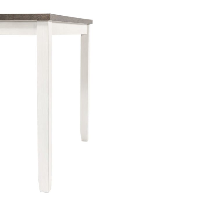 Martin 5pc Counter Set (Dark Brown Top - White Base) - Sweet Furniture (Columbus, Ohio)