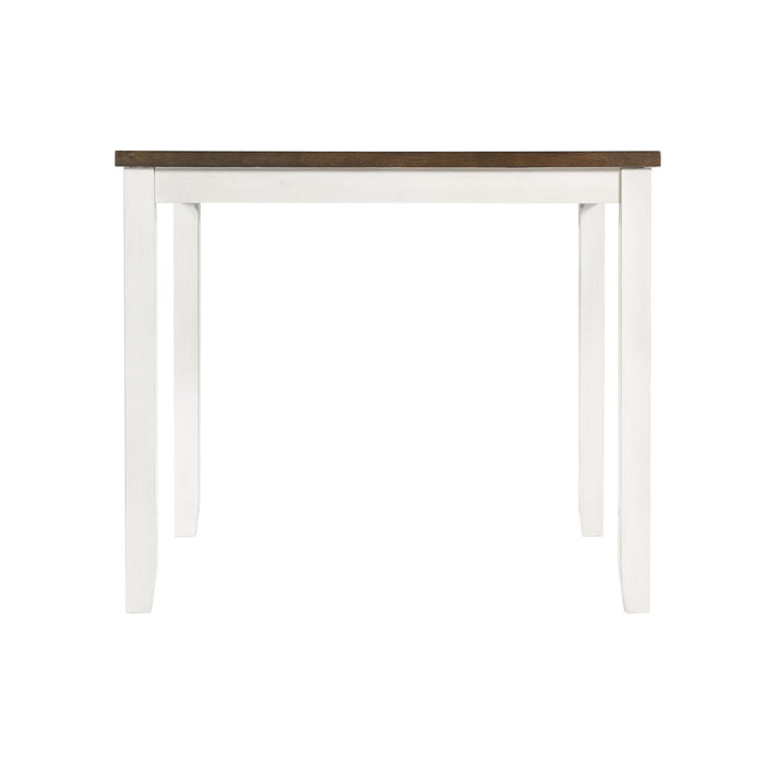 Martin 5pc Counter Set (Dark Brown Top - White Base) - Sweet Furniture (Columbus, Ohio)