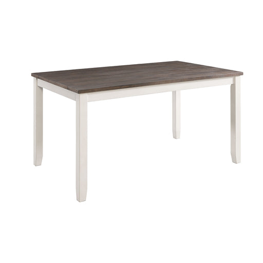 Martin 6 Pc Dining set (Table+ 4 + Bench) (Dark Brown Top - White Base) - Sweet Furniture (Columbus, Ohio)