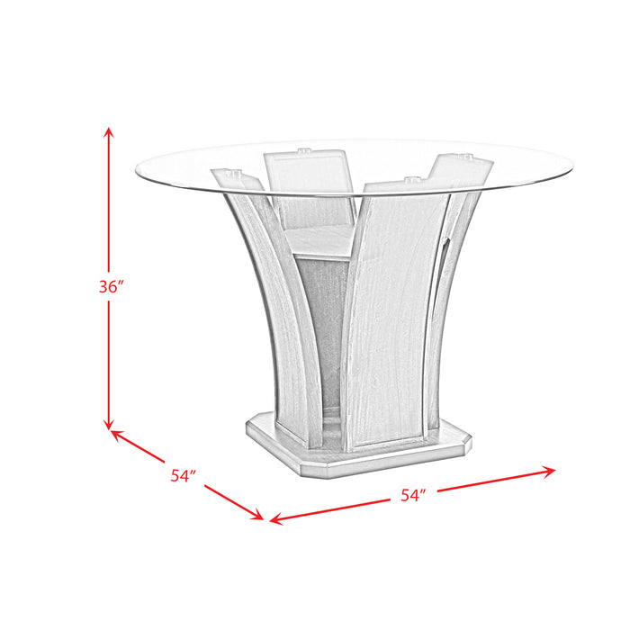 Dapper Round Counter Height Dining Table in Walnut