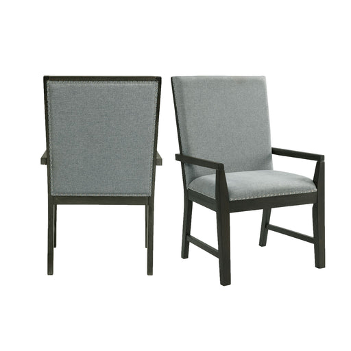 Donovan Upholstery Arm Chair Dark (2 Per Pack) - Sweet Furniture (Columbus, Ohio)