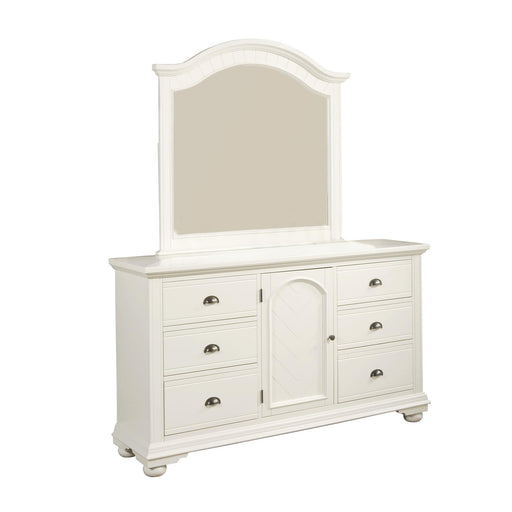 Brookpine White Dresser & Mirror Set image