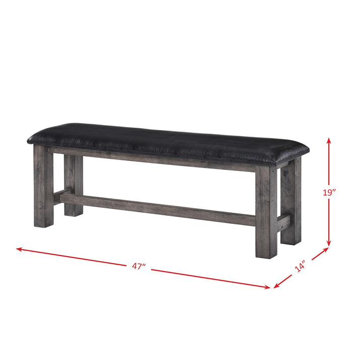 Nathan Bench w. PU Padded Seat