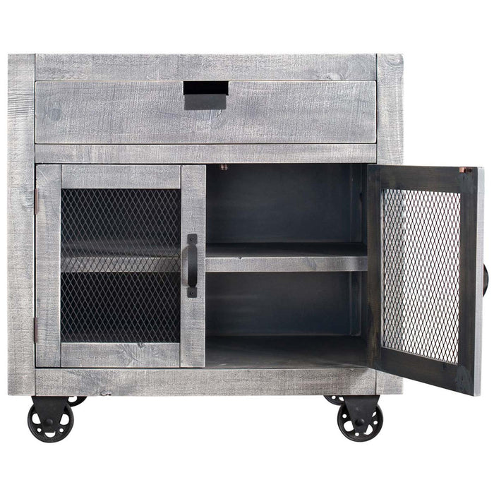 Industrial 2-Door Accent Chest