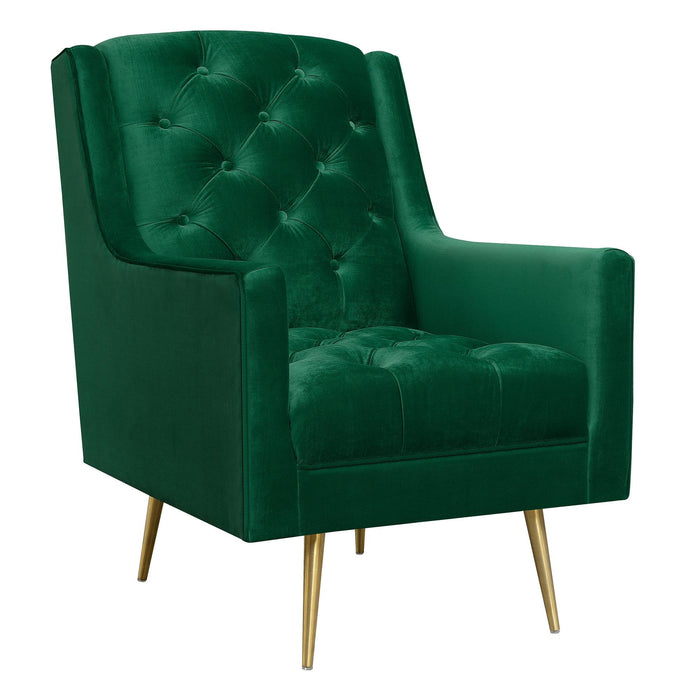 Bryan Accent Chair w/ Gold Legs