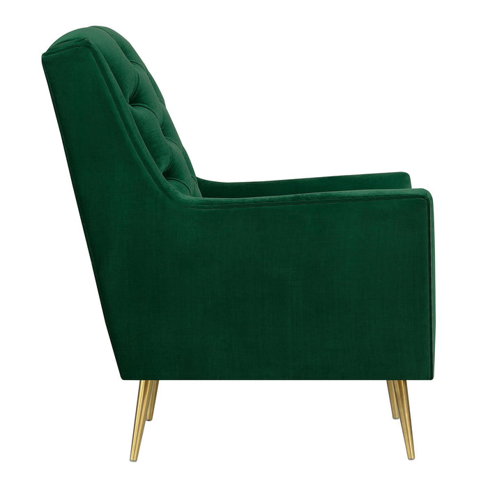 Bryan Accent Chair w/ Gold Legs