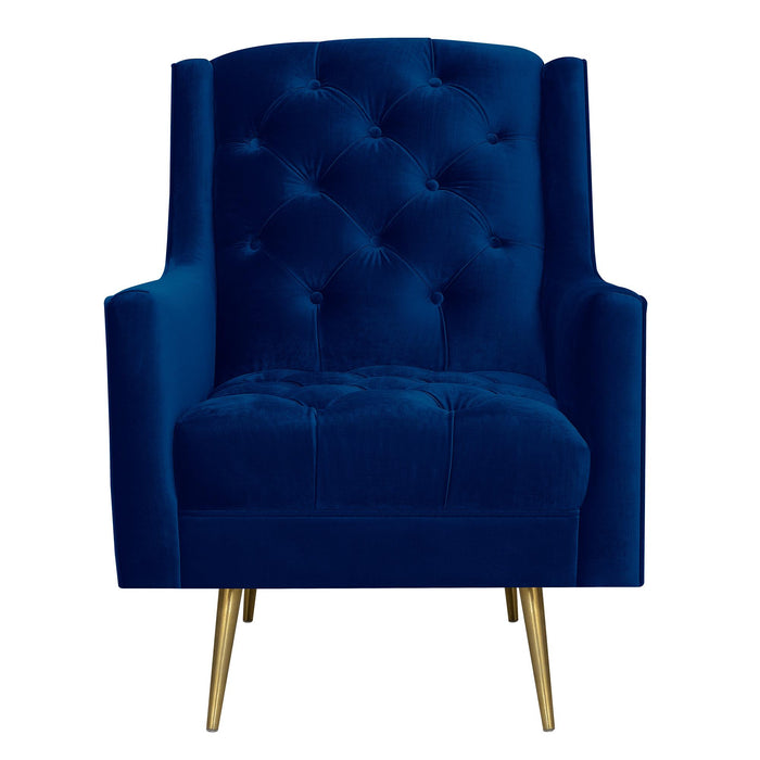 Bryan Accent Chair w/ Gold Legs