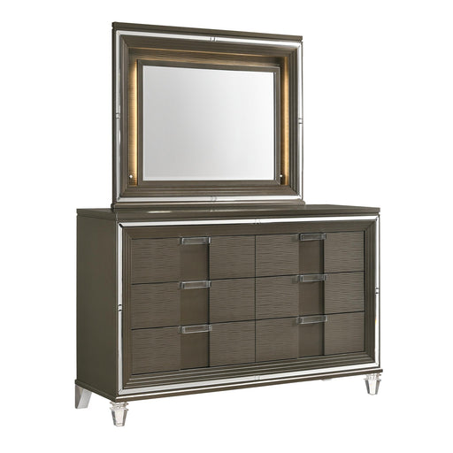 Twenty Nine 6-Drawer Dresser w/ Mood Lighting Mirror image